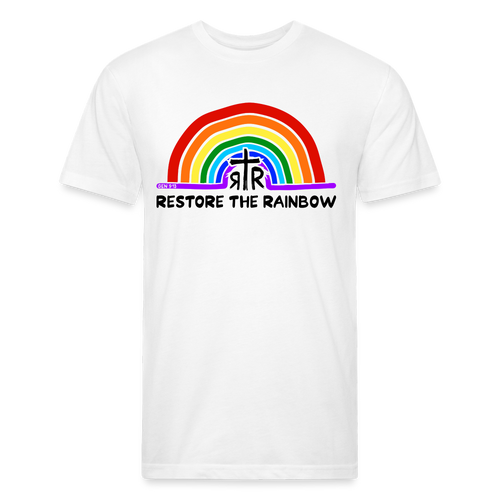 Fitted Cotton/Poly T-Shirt by Next Level - white