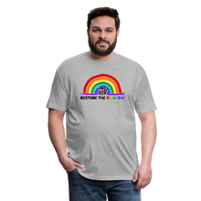 Load image into Gallery viewer, Fitted Cotton/Poly T-Shirt by Next Level - heather gray
