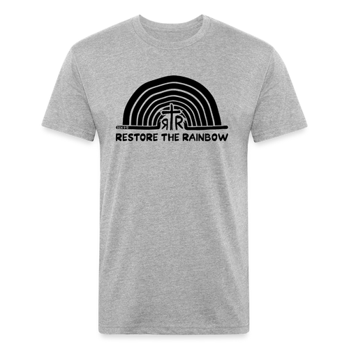 Fitted Cotton/Poly T-Shirt by Next Level - heather gray