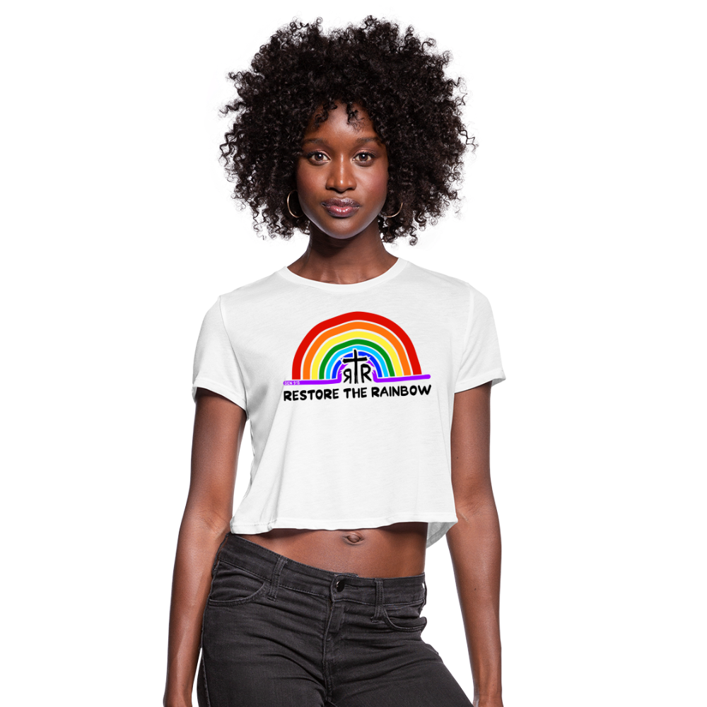 Women's Cropped T-Shirt - white