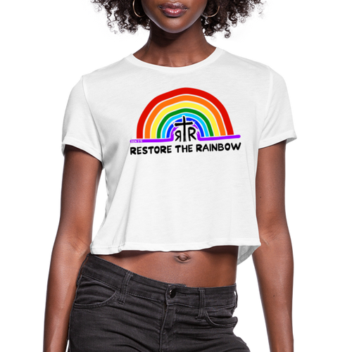 Women's Cropped T-Shirt - white